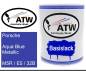 Preview: Porsche, Aqua Blue Metallic, M5R / E5 / 32B: 1L Lackdose, von ATW Autoteile West.